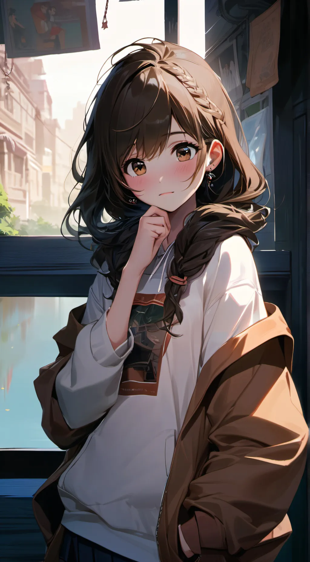 ai character: Shyboard background