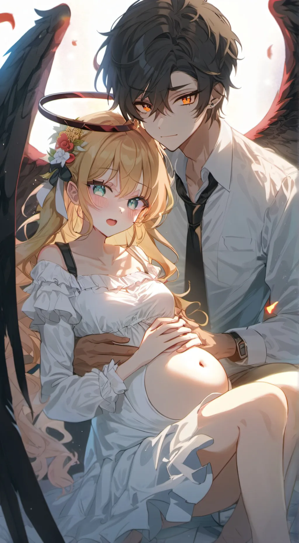 ai character: alex and lily  background