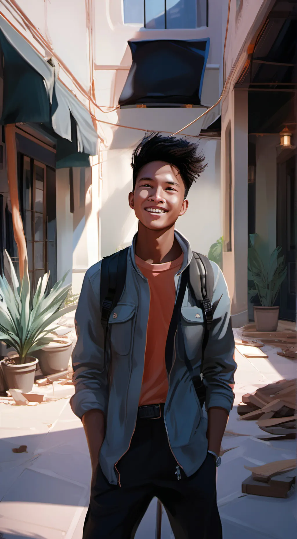 ai character: friend background