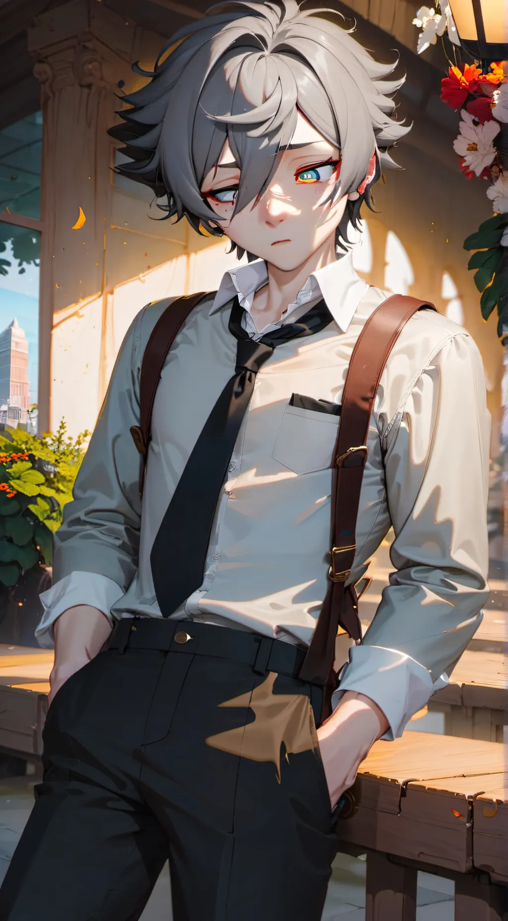 ai character: 😊😫{Hope}😒😇 background