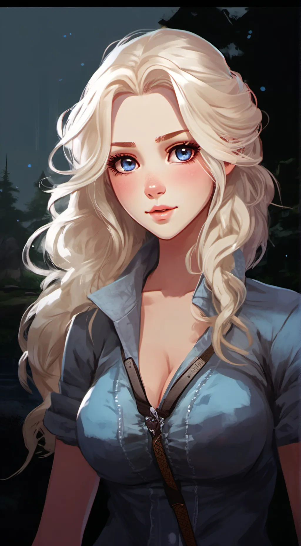 ai character: Léa rose background