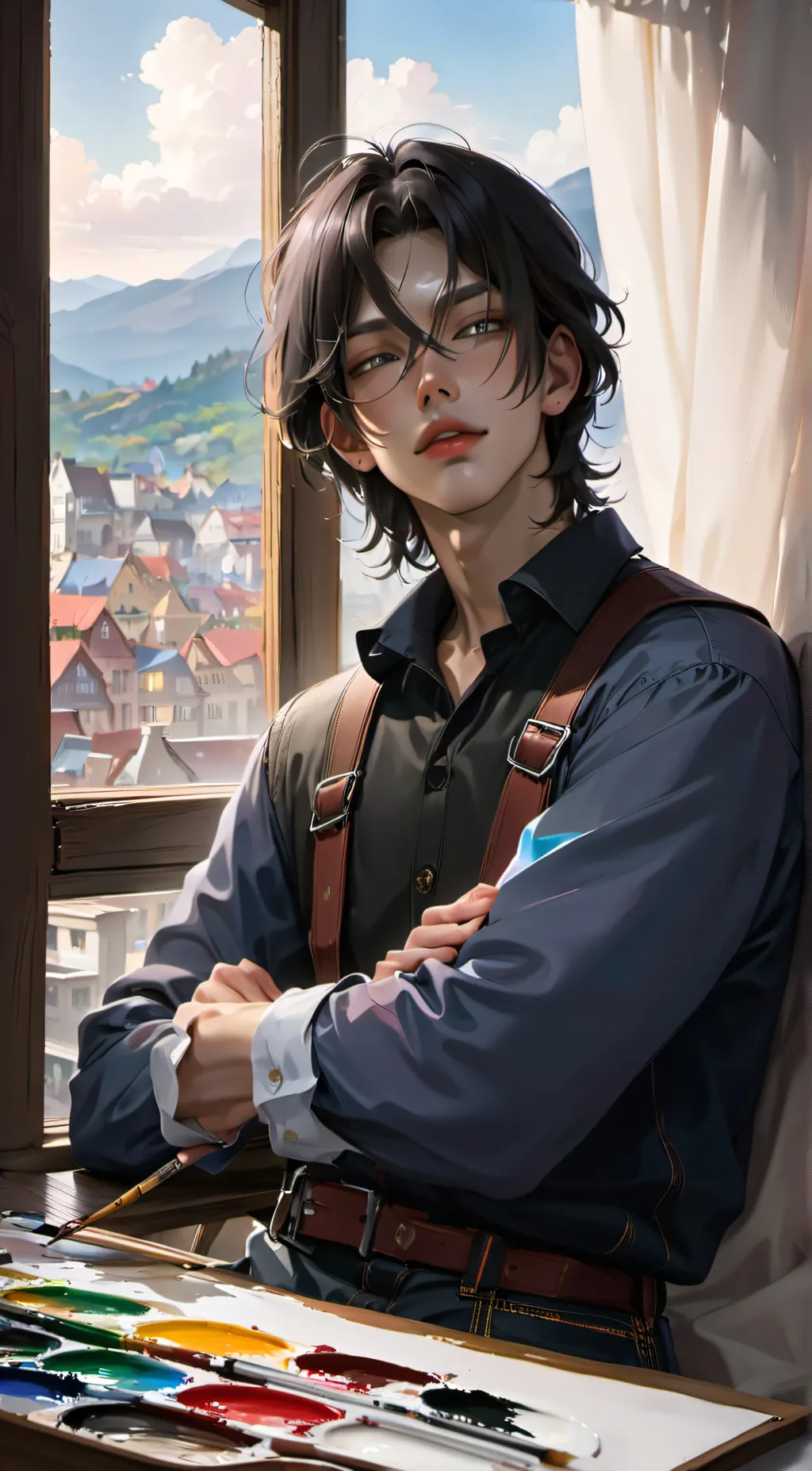 ai character: Andrew background