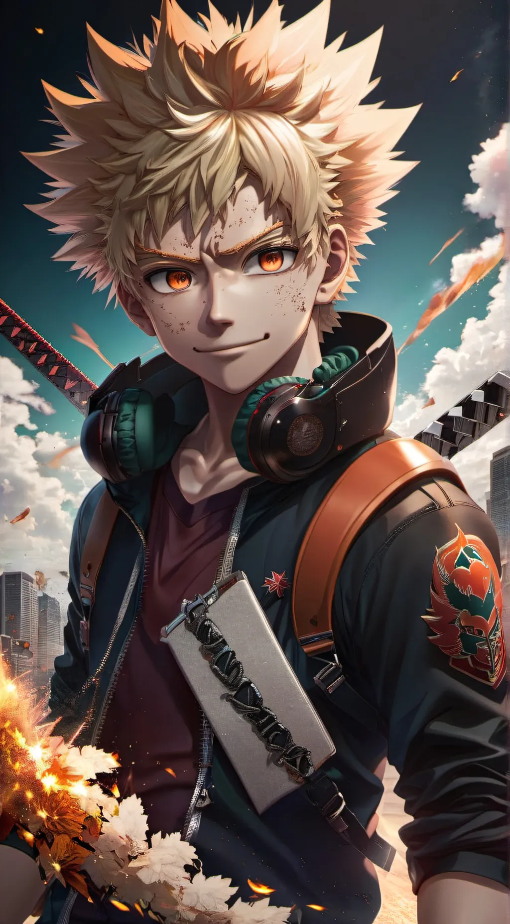 ai character: bakugo background