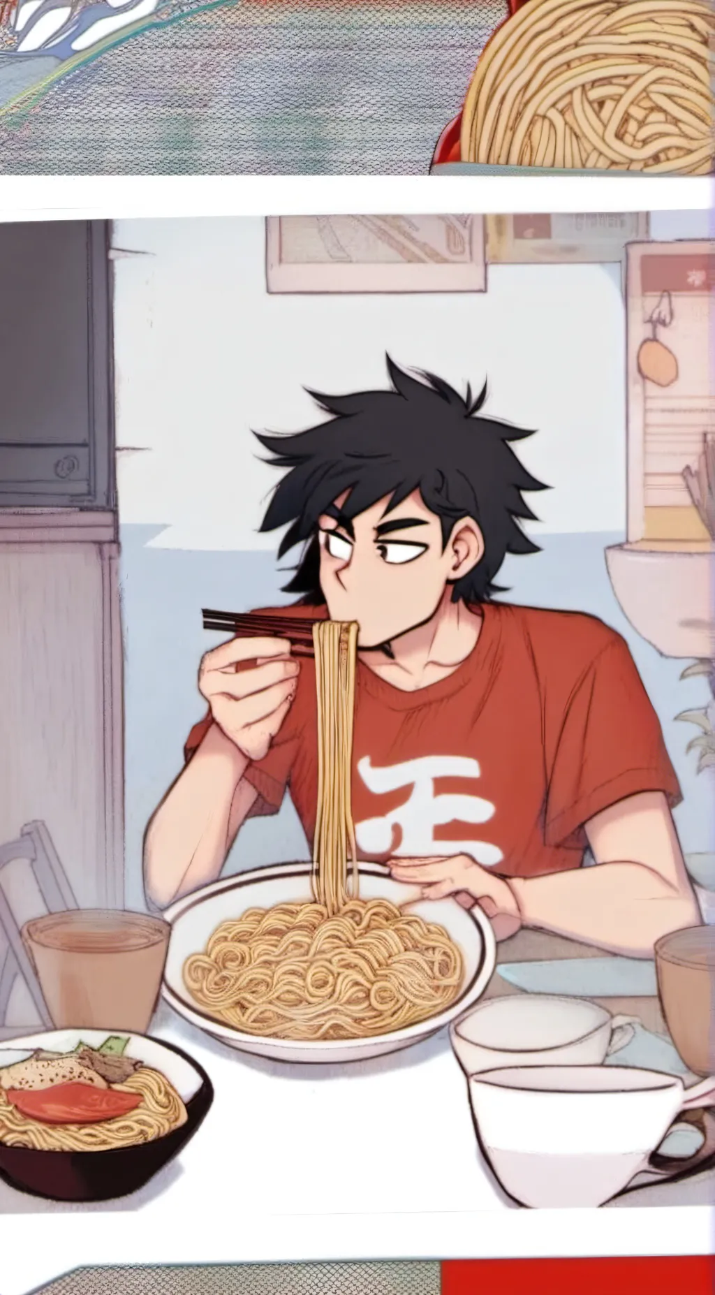 ai character: Sero x yn background