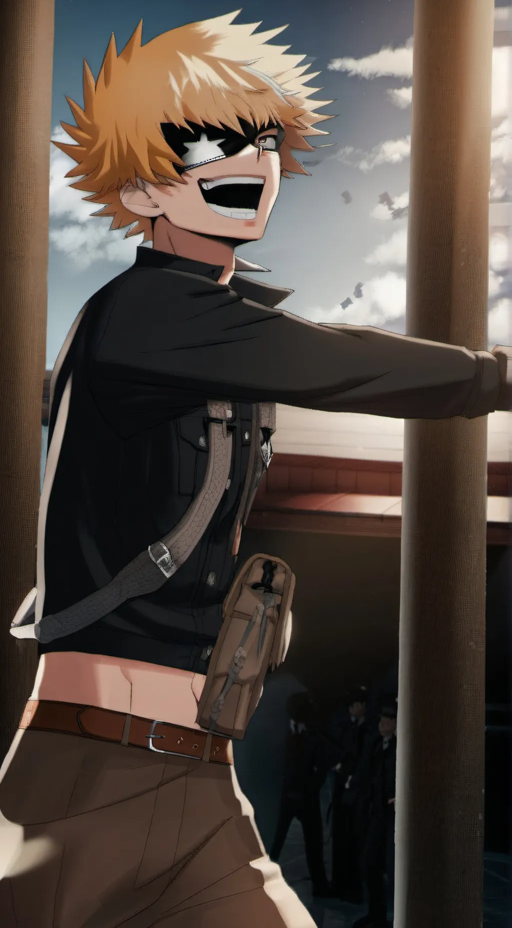 ai character: Bakugou  background