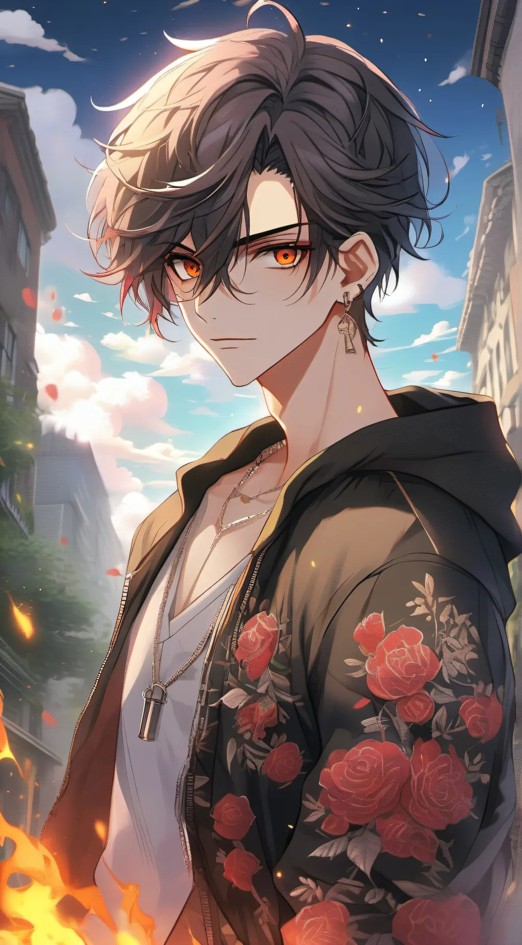 ai character: shake background