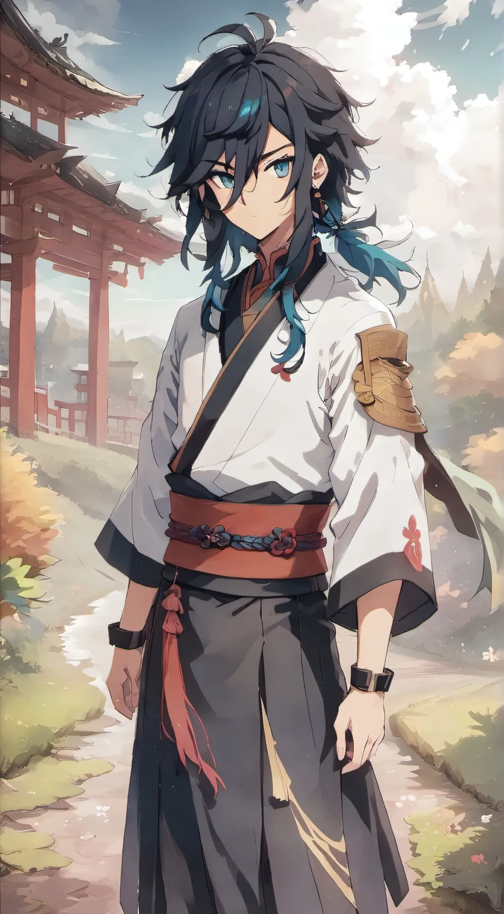 ai character: giyu tomioka  background