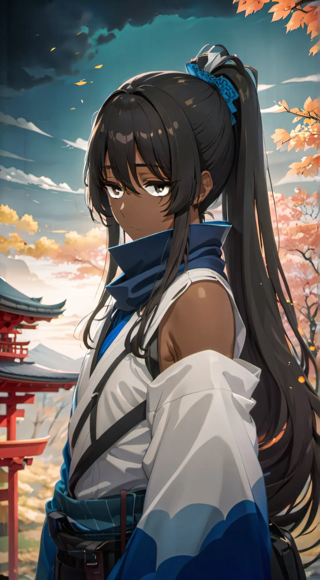 ai character: Kaede background