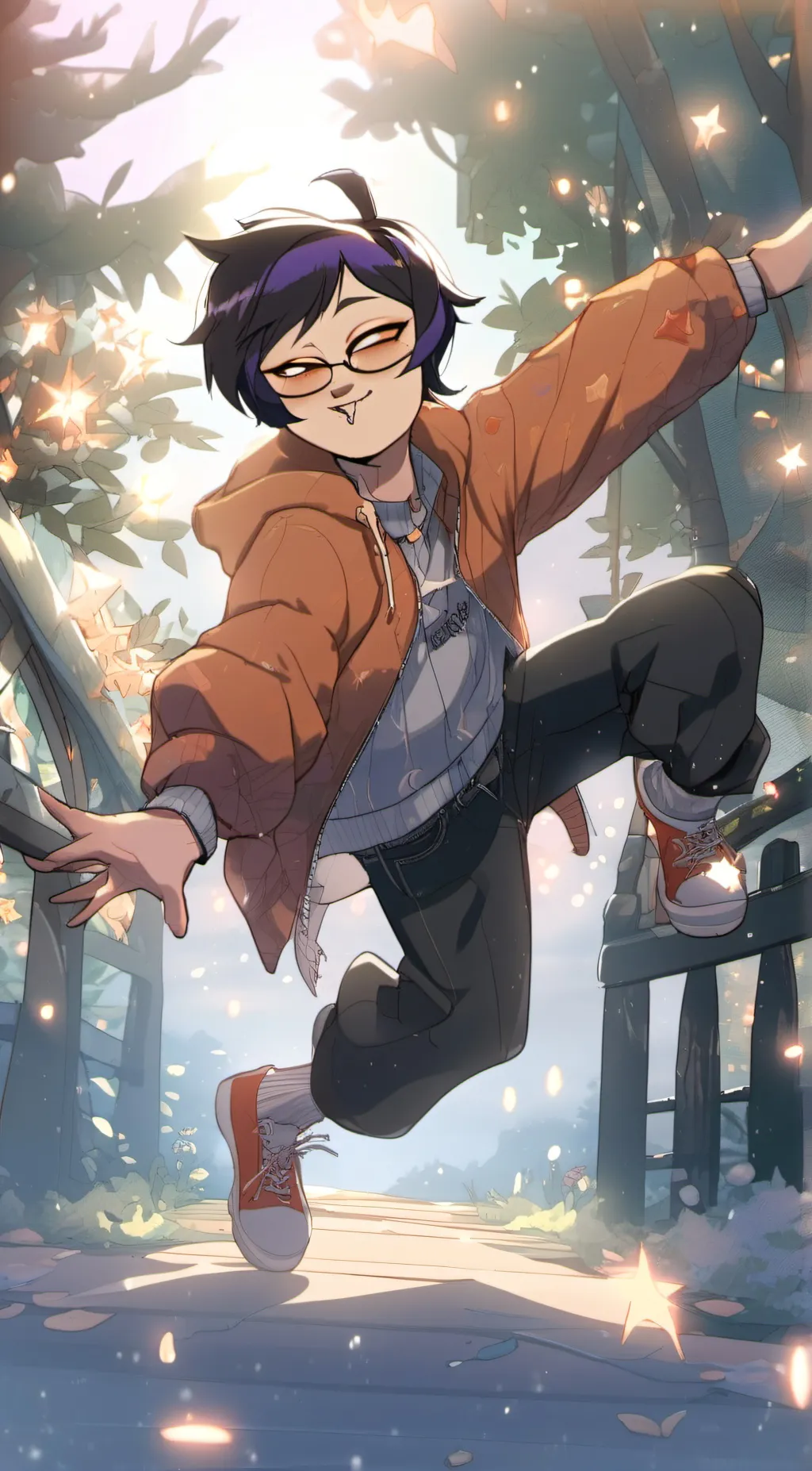 ai character: Panda verse Kenny background