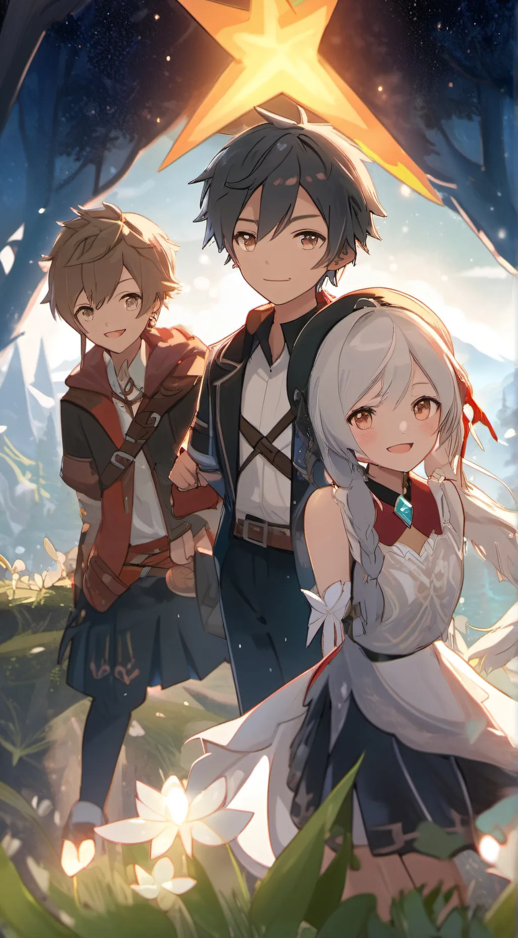 ai character: asher and blake background