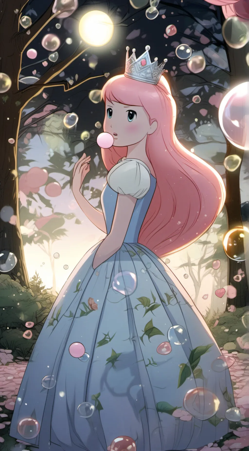 ai character: princess bubble gu background