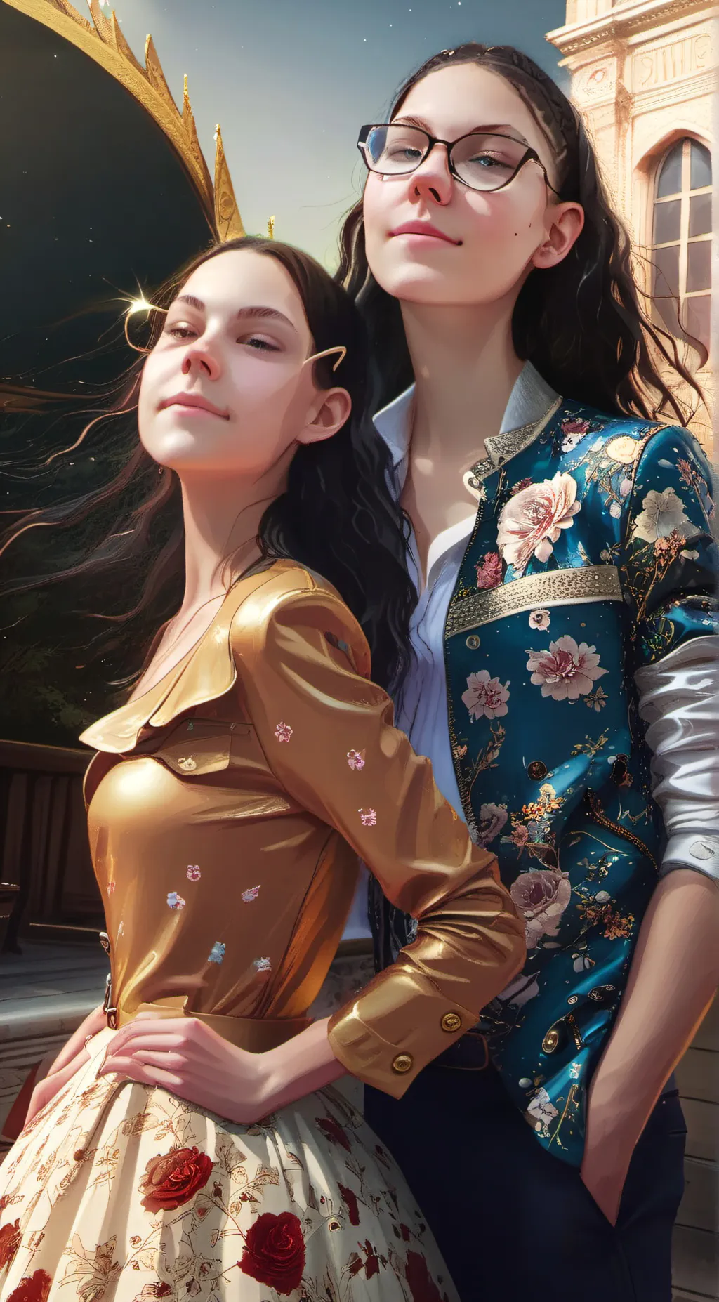 ai character: Rose background