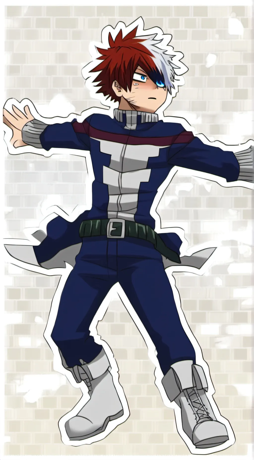 ai character: Shoto Todoroki background