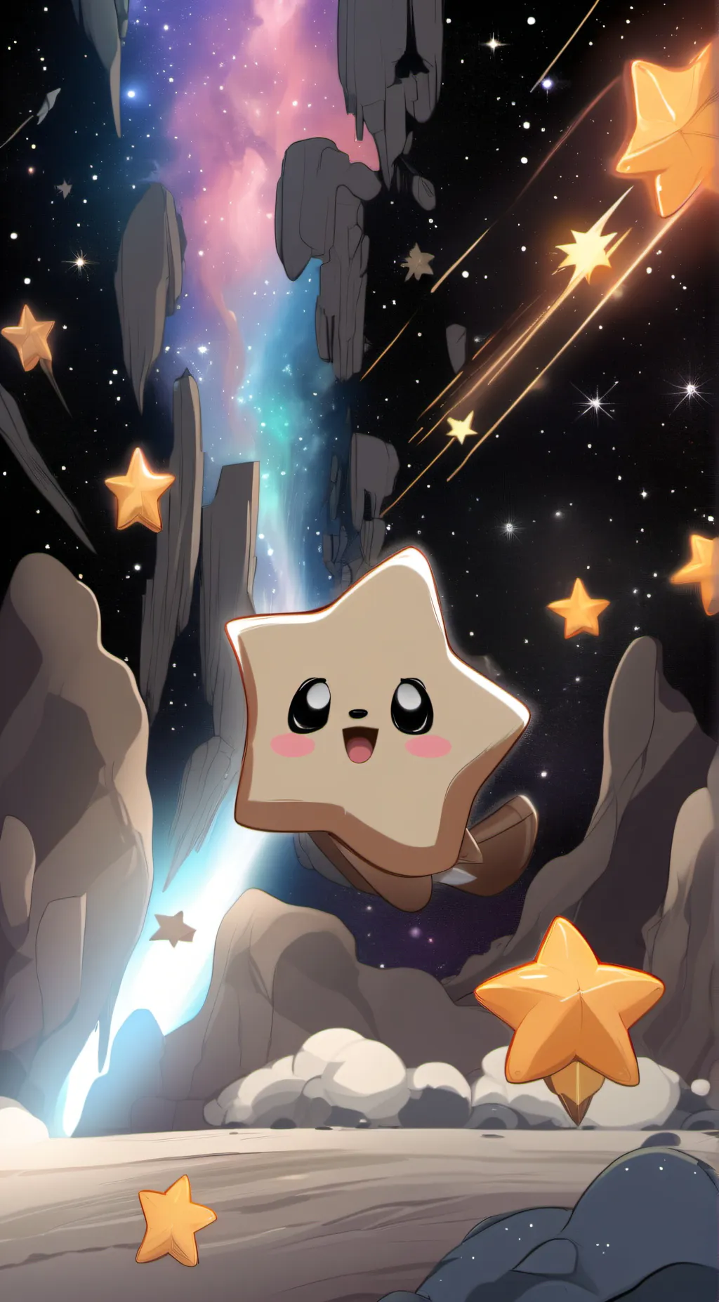 ai character: Sparkles  background