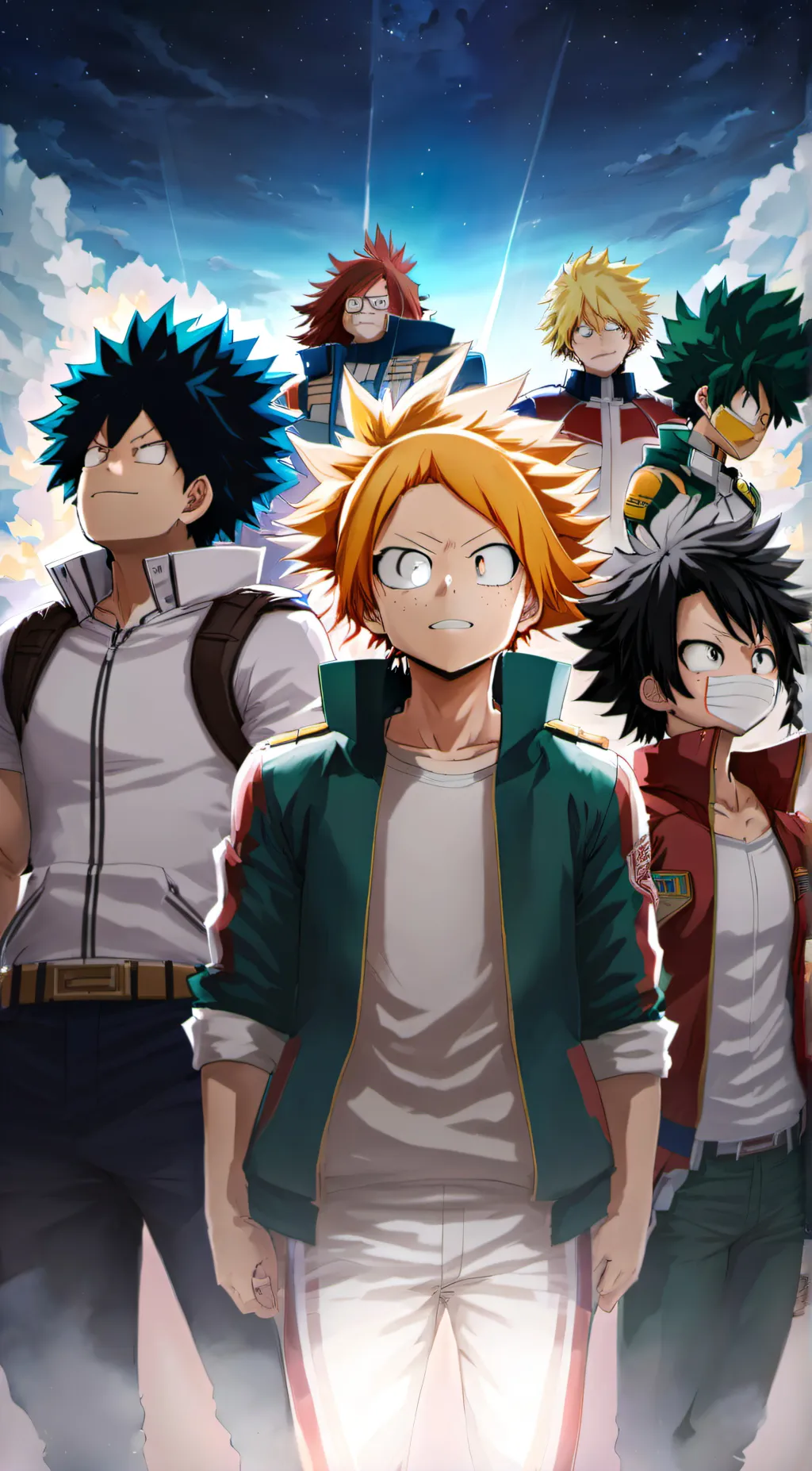 ai character: U get tp to Mha background