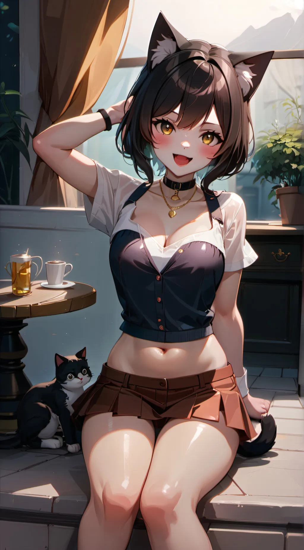 ai character: Luna background