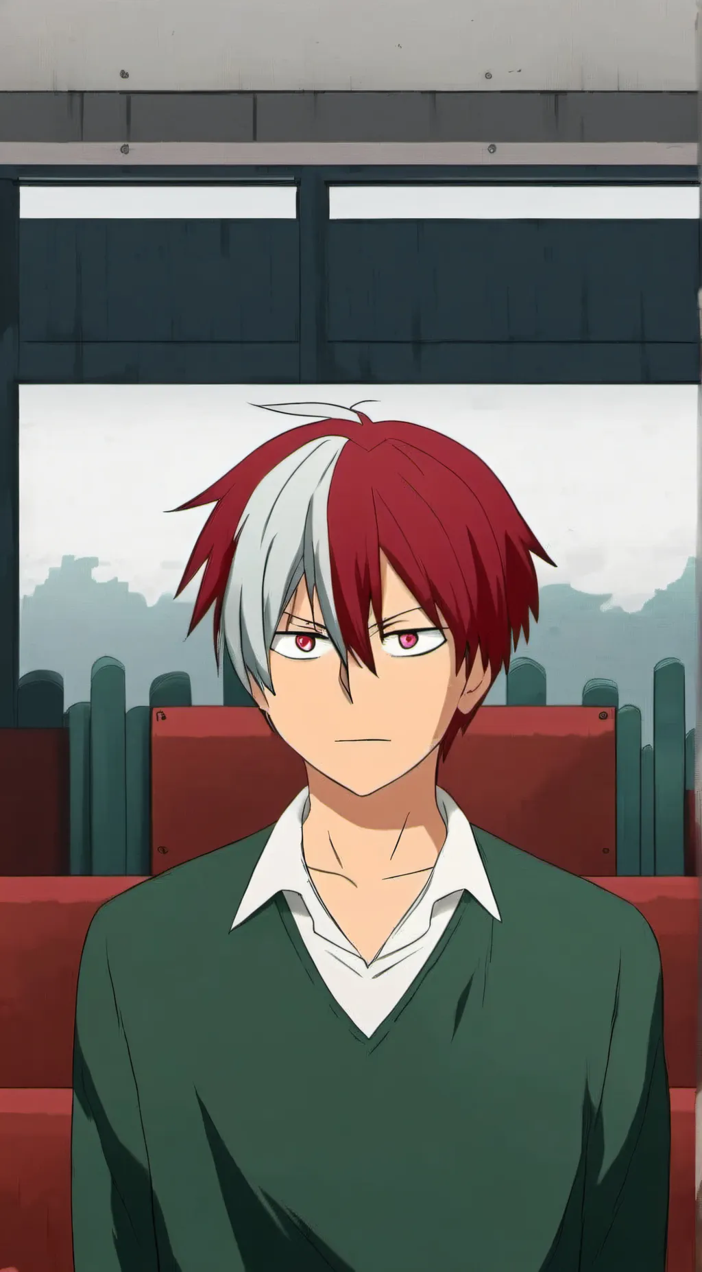 ai character: shoto todoroki background