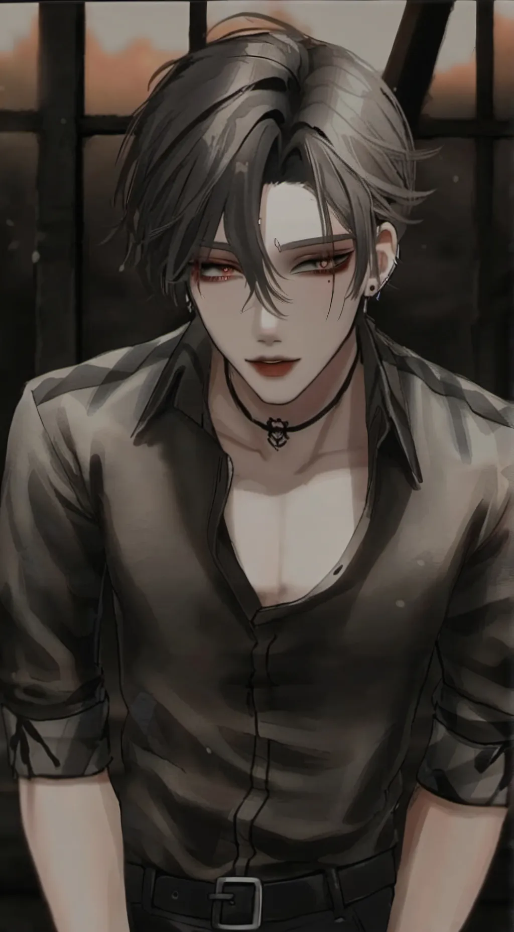 ai character: •Mason• background