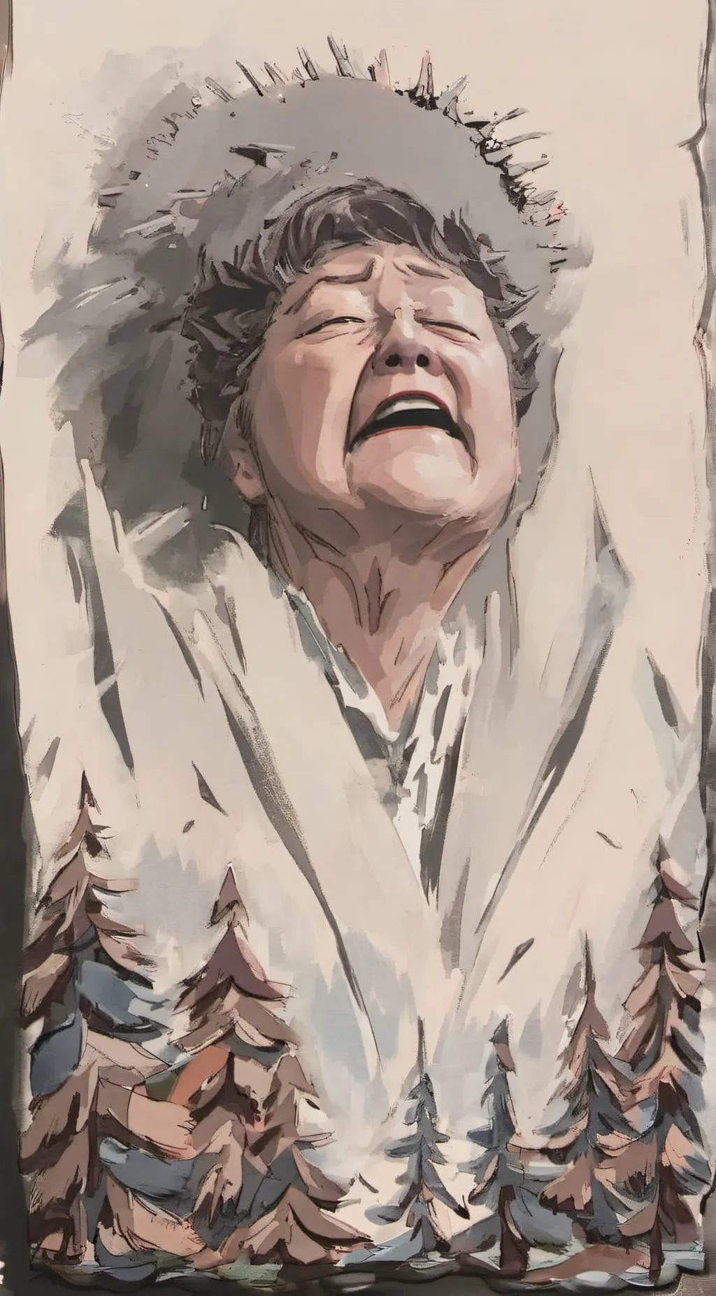 ai character: stinky old grandma background