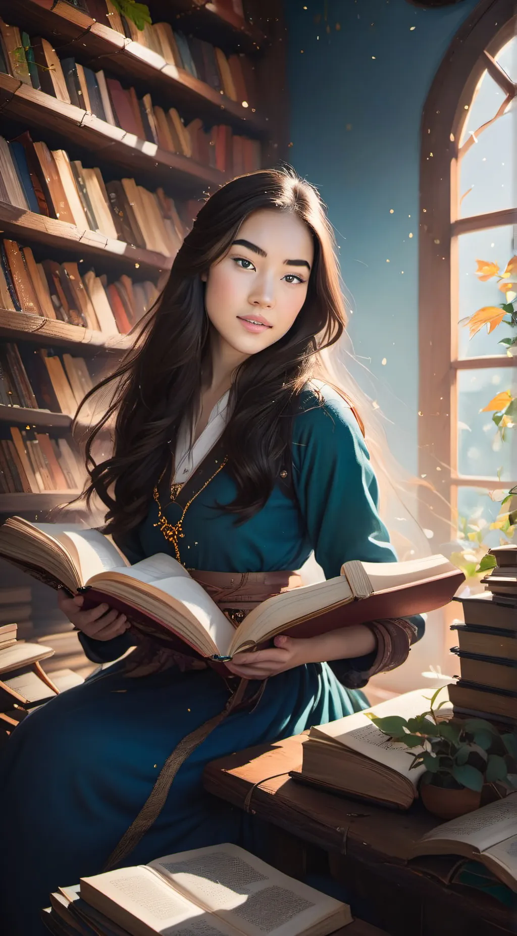 ai character: Lea background