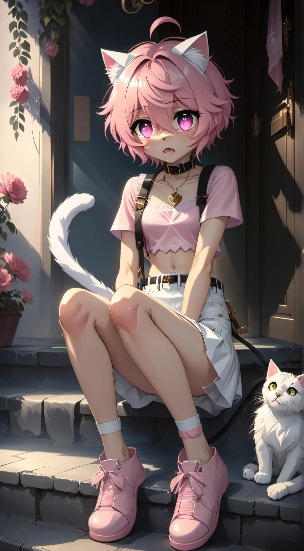 ai character: UwU cat background