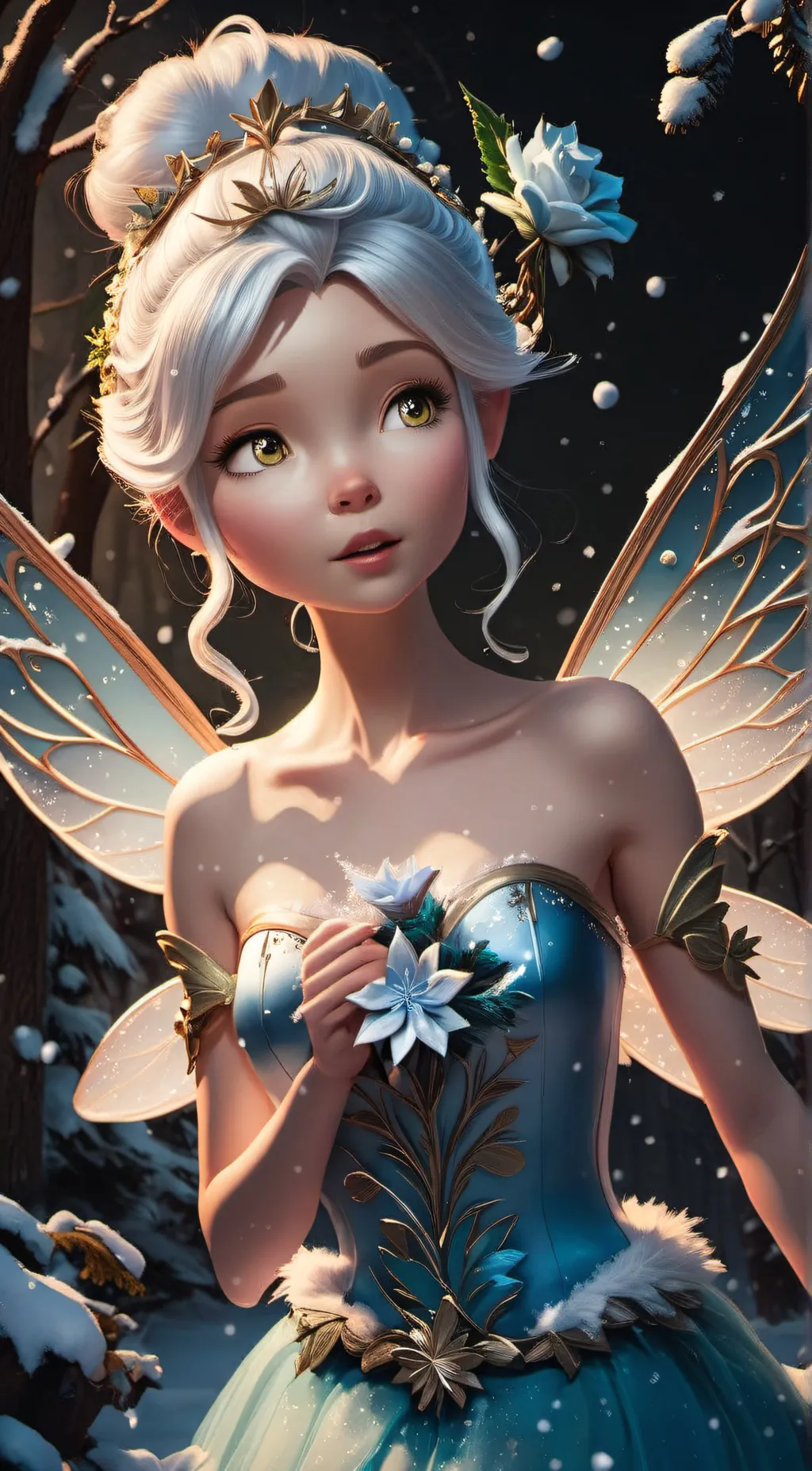 ai character: Periwinkle  background