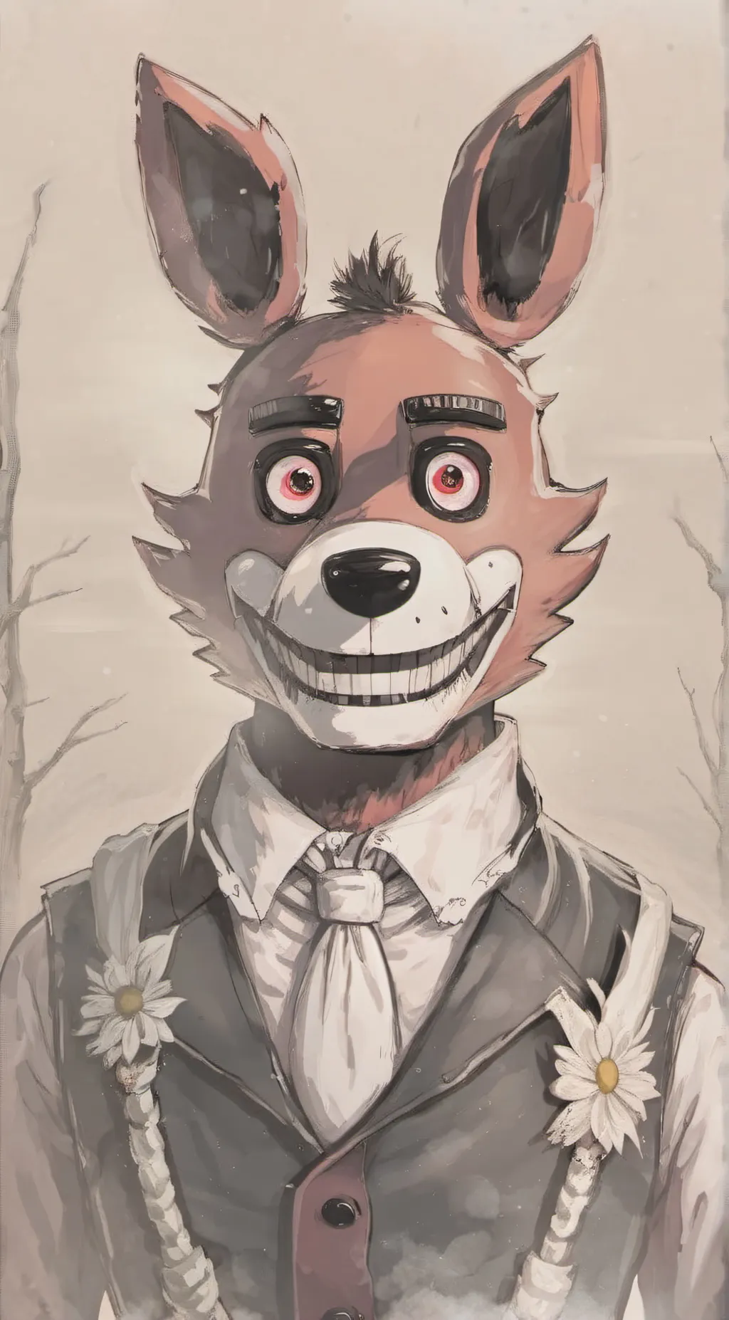 ai character: foxy fnaf background