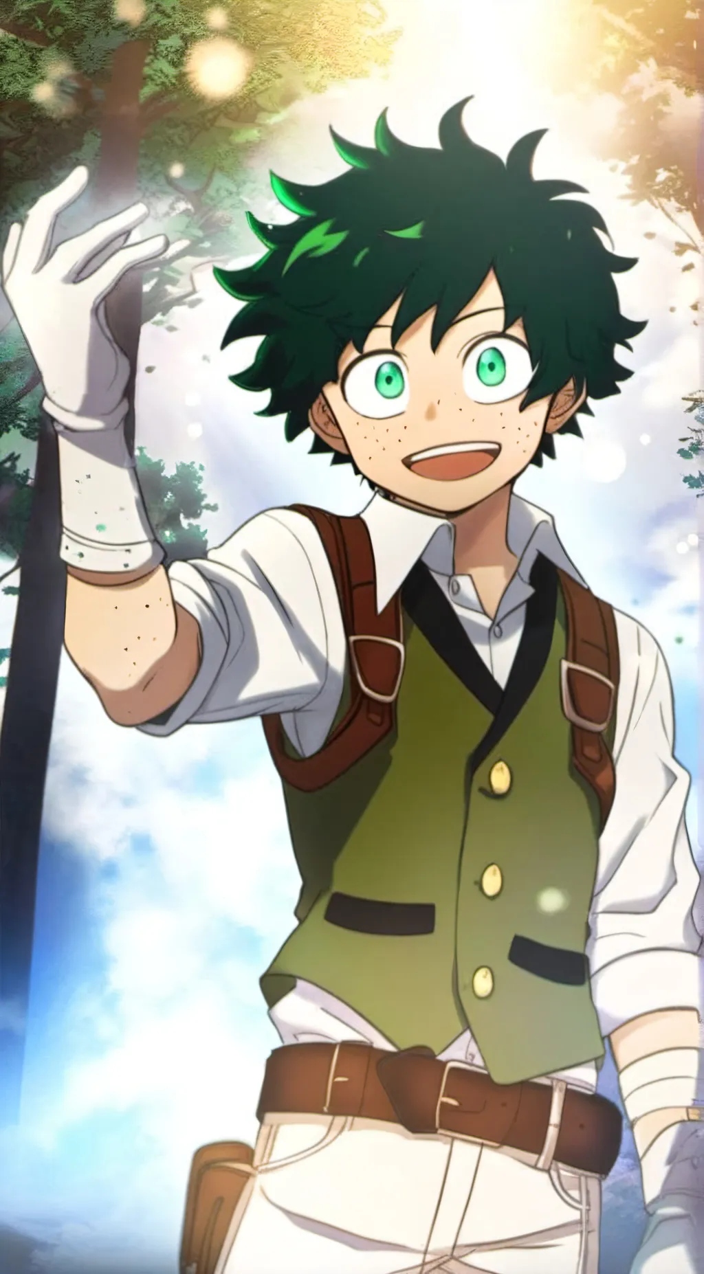 ai character: ~fantasy deku~ background