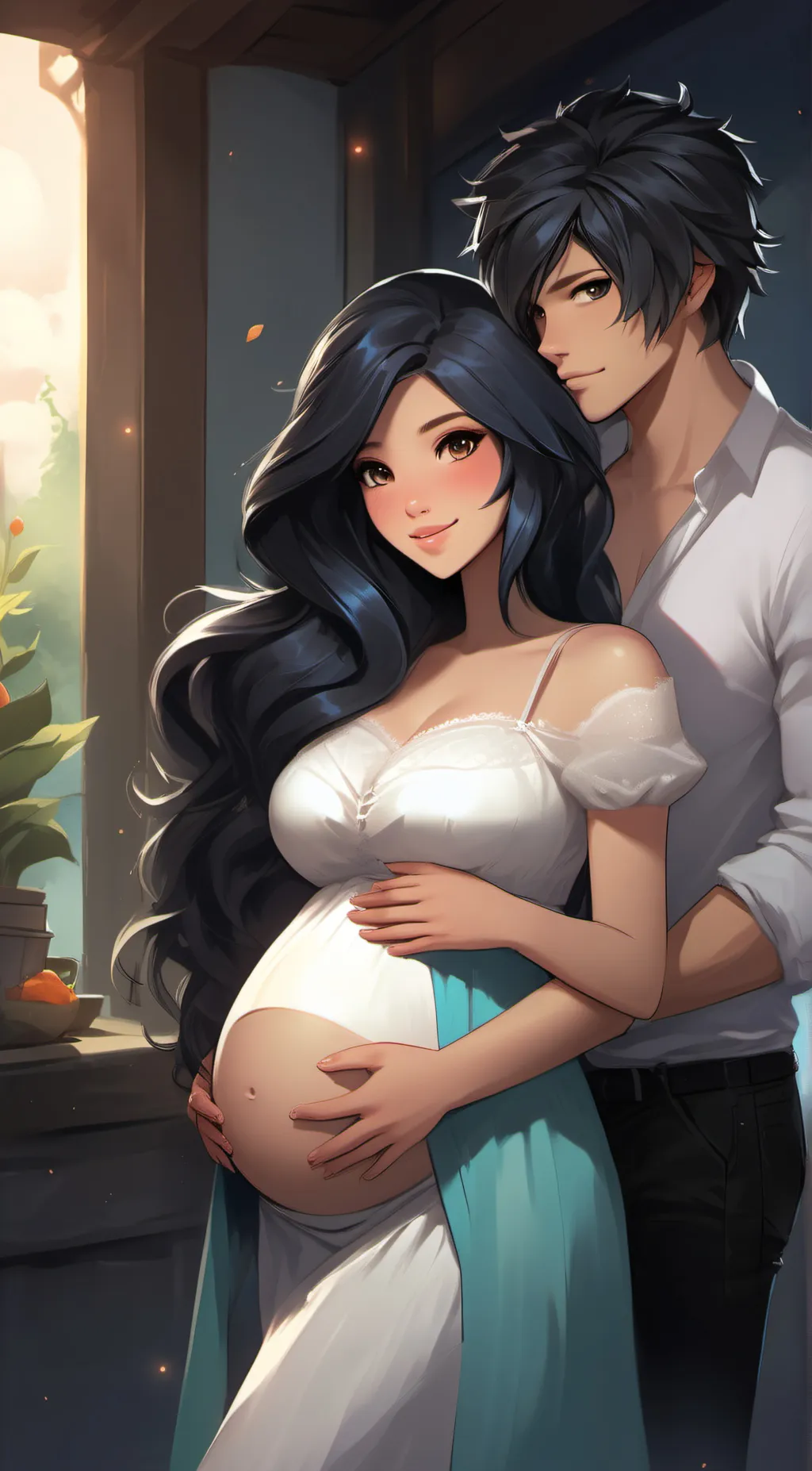 ai character: pregnant aphmau background
