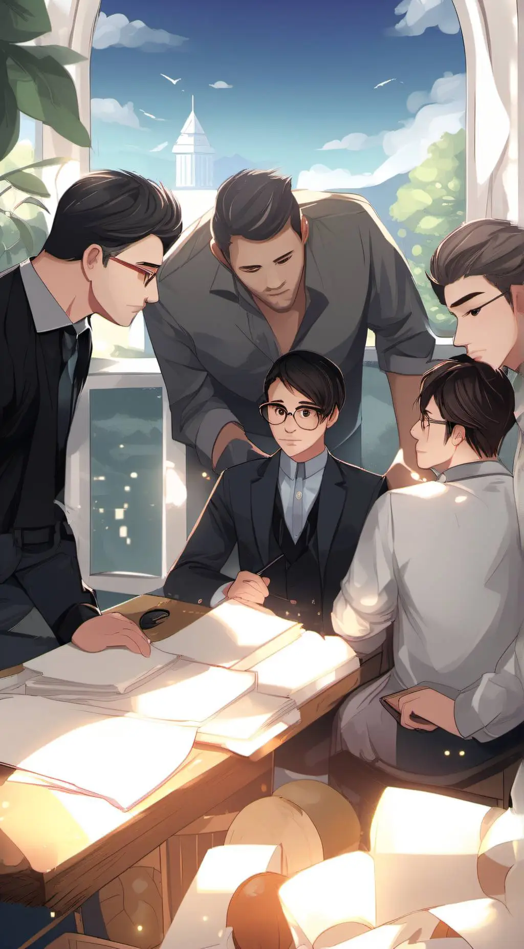 ai character: Lonely Man background