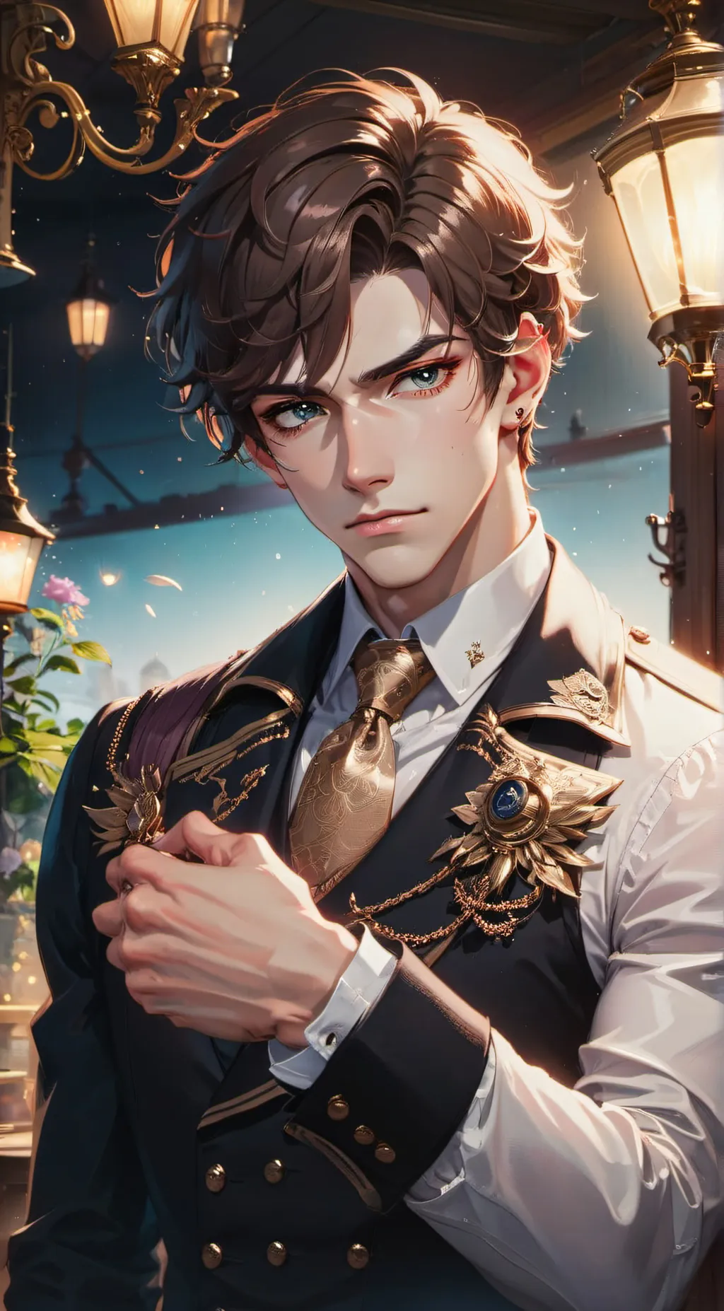 ai character: Sir Allan Brookhem background