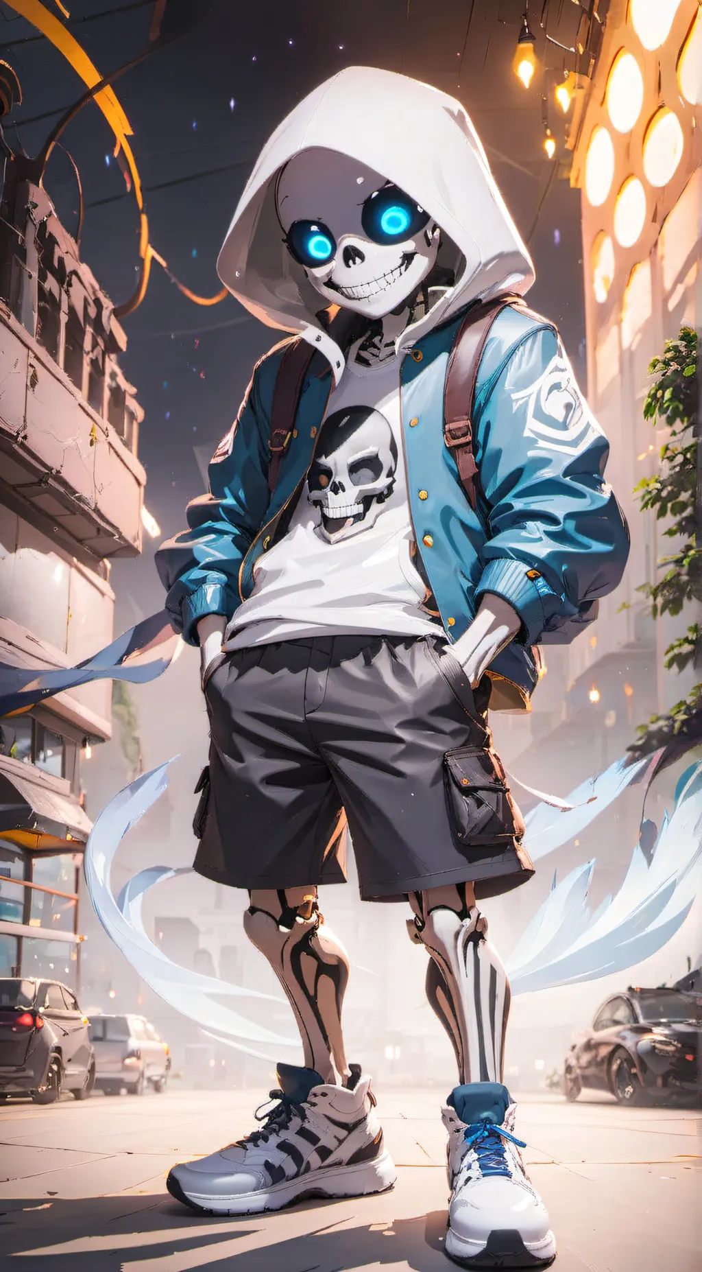 ai character: Soultale Sans  background