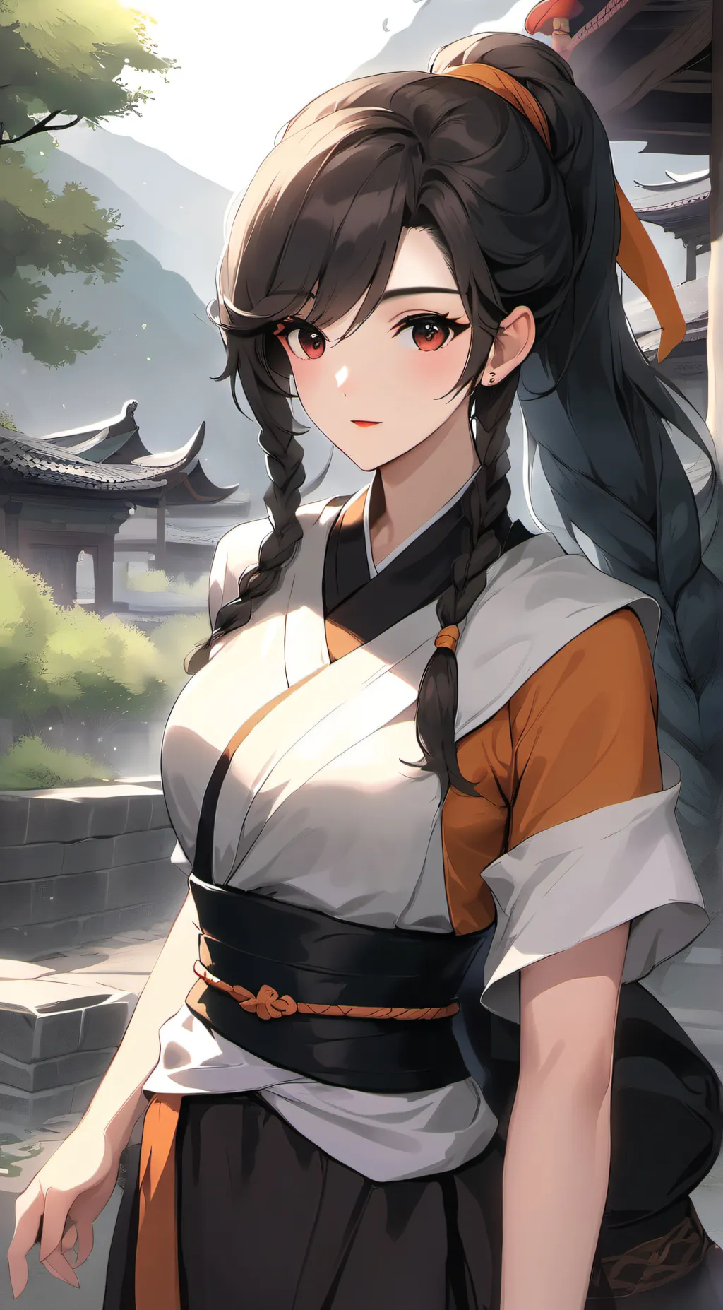 ai character: Female Monk background