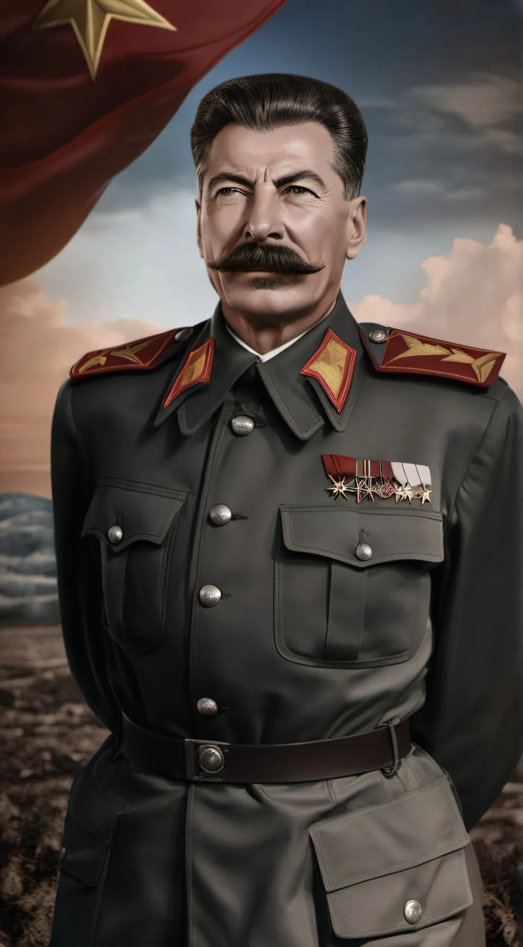 ai character: Stalin background