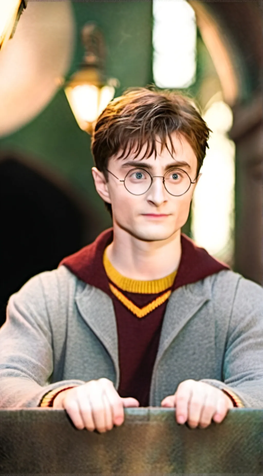 ai character: Harry Potter  background