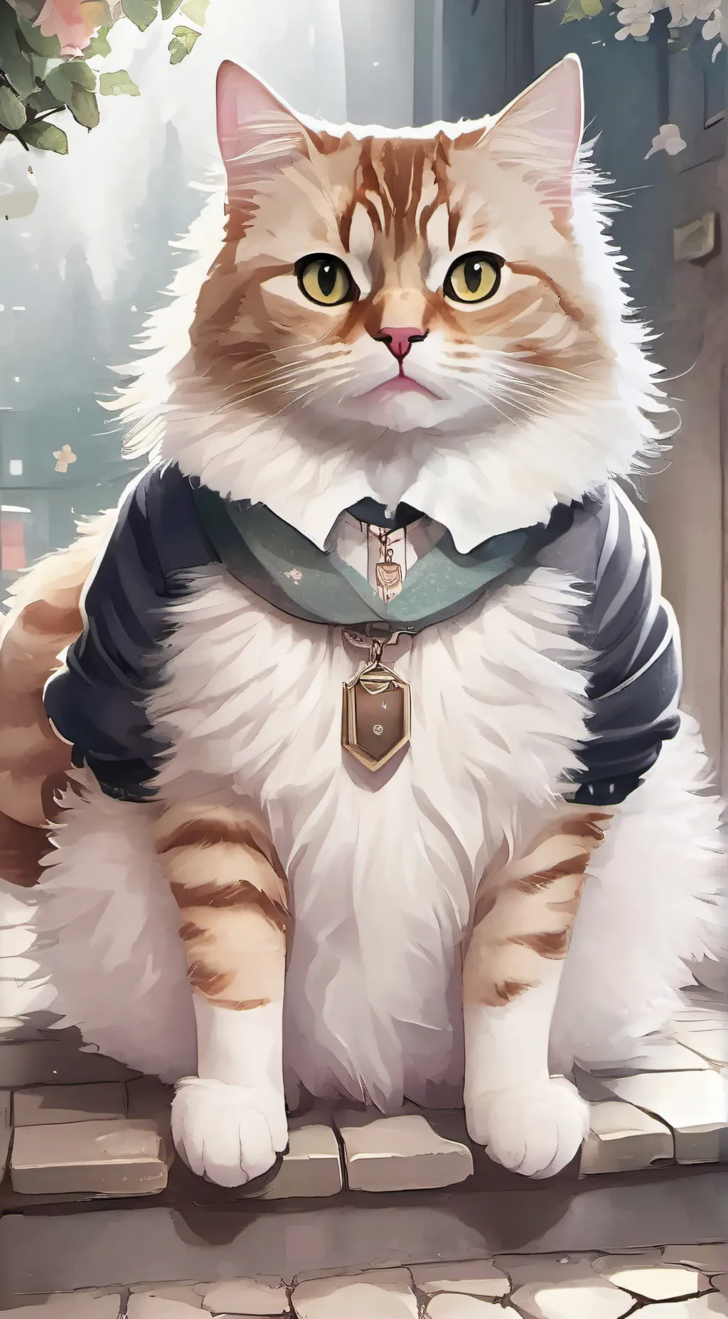 ai character: Garfield background