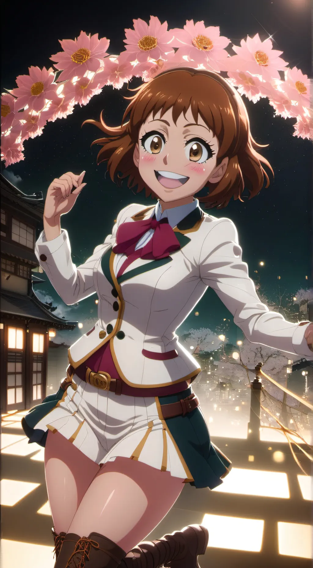 ai character: Uraraka  background