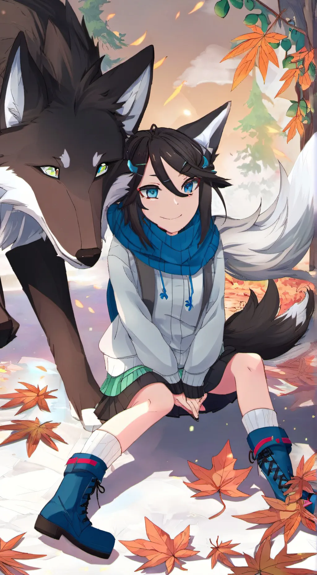 ai character: Luna background