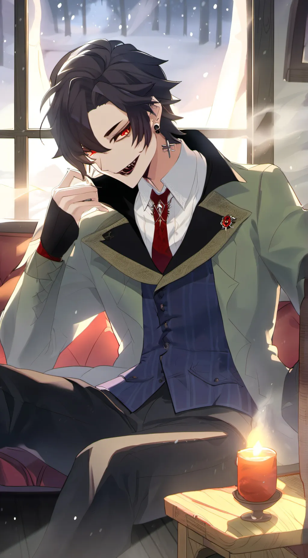 ai character: Karson  background