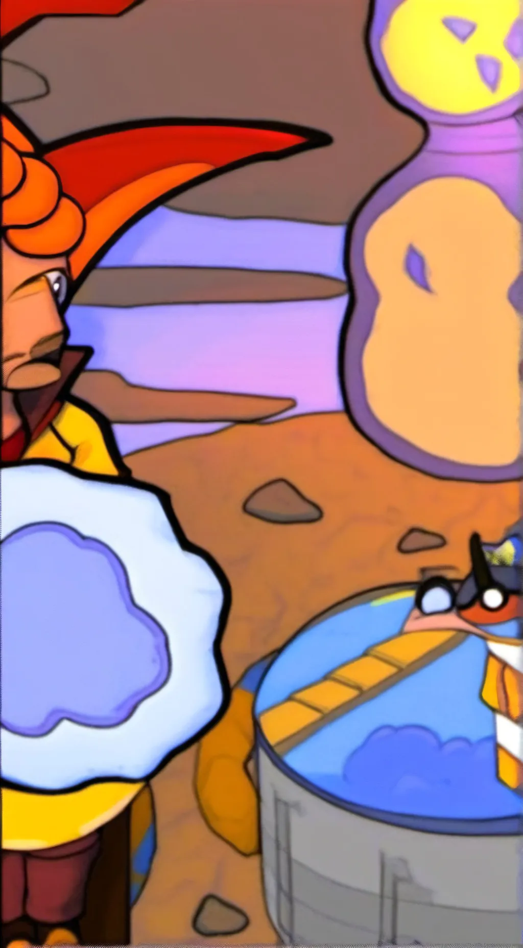 ai character: sun and moon gang background