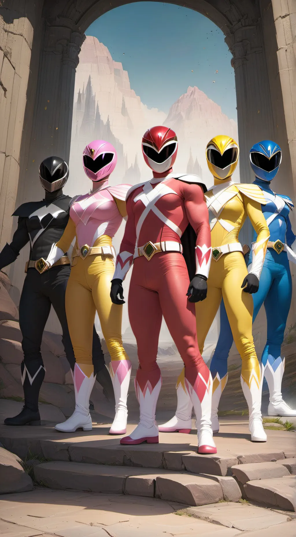 ai character: Power Rangers background