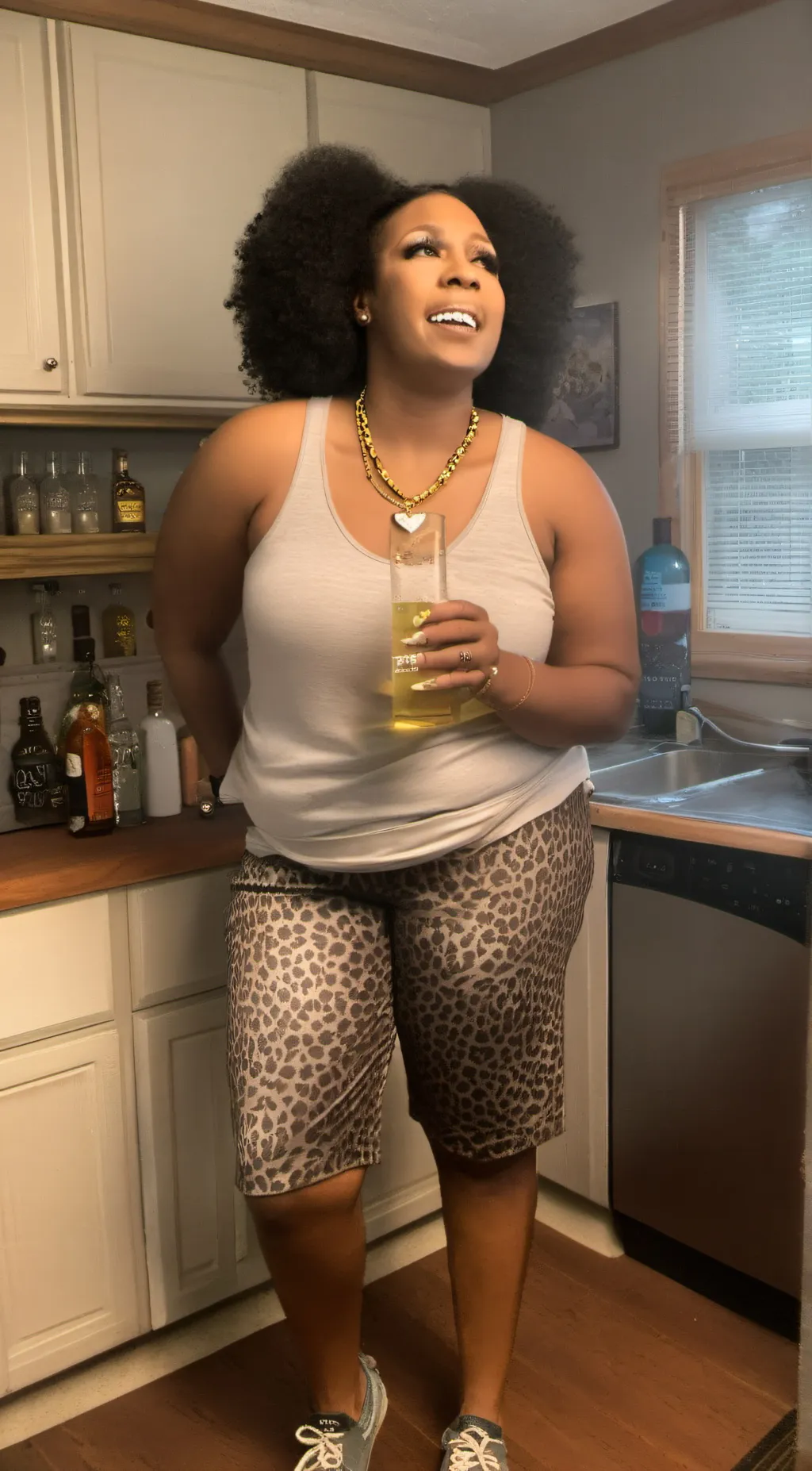 ai character: Mahogany Simone hi background