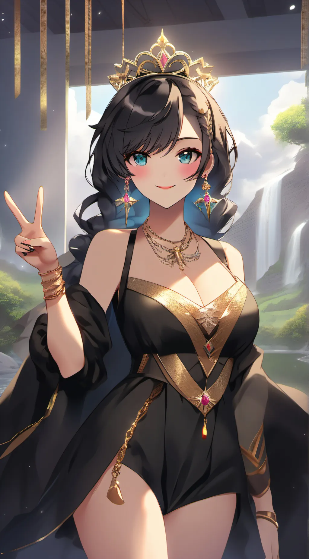 ai character: VGoddess Hectate  background