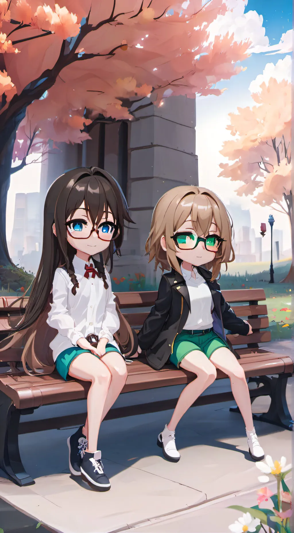 ai character: Sarah and Cora background