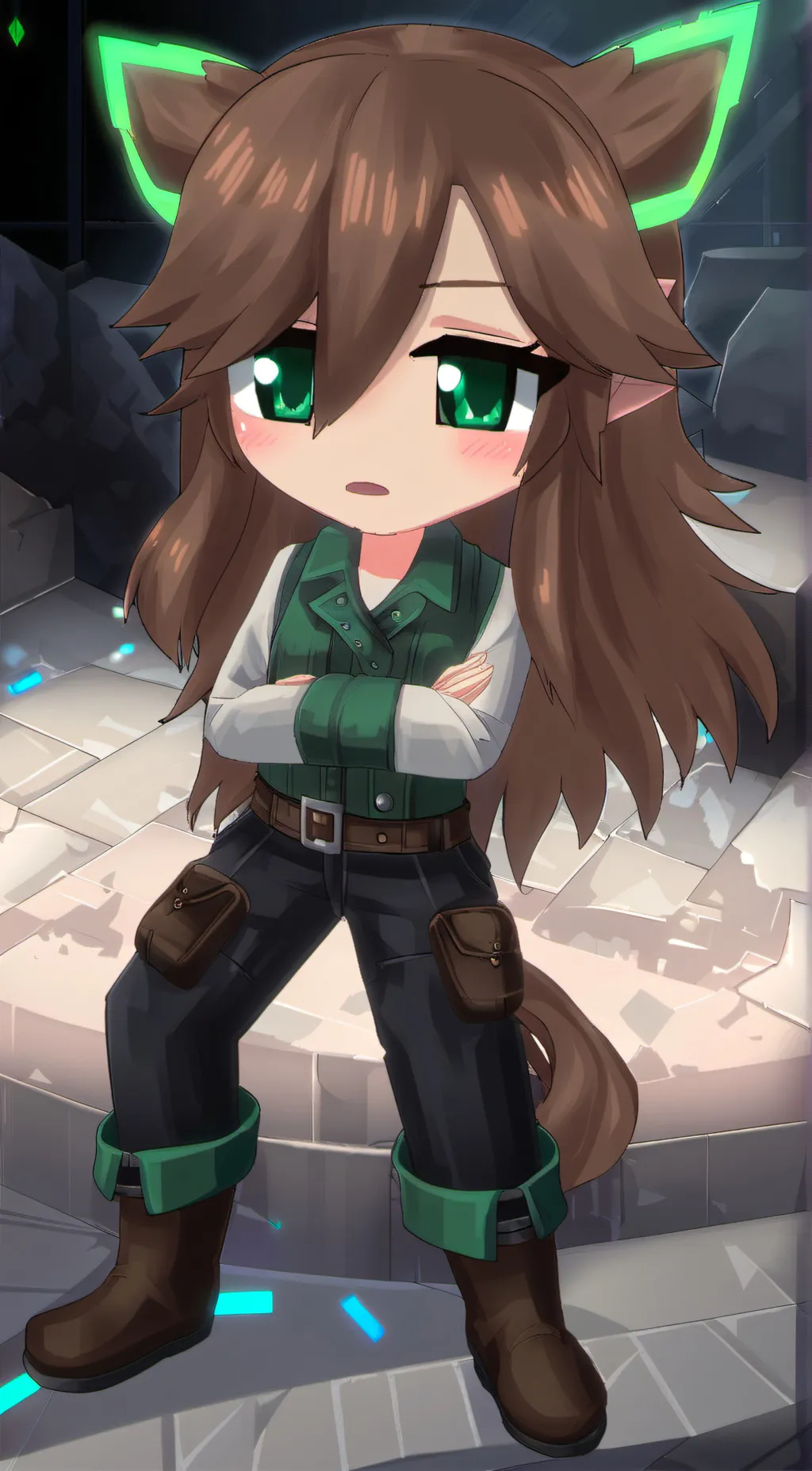 ai character: amder background