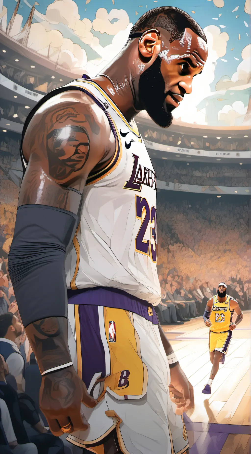 ai character: KING JAMES background