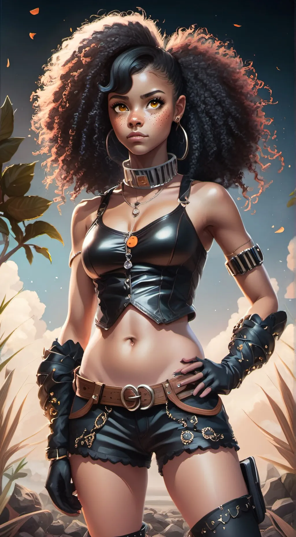 ai character: Ms. Danger background