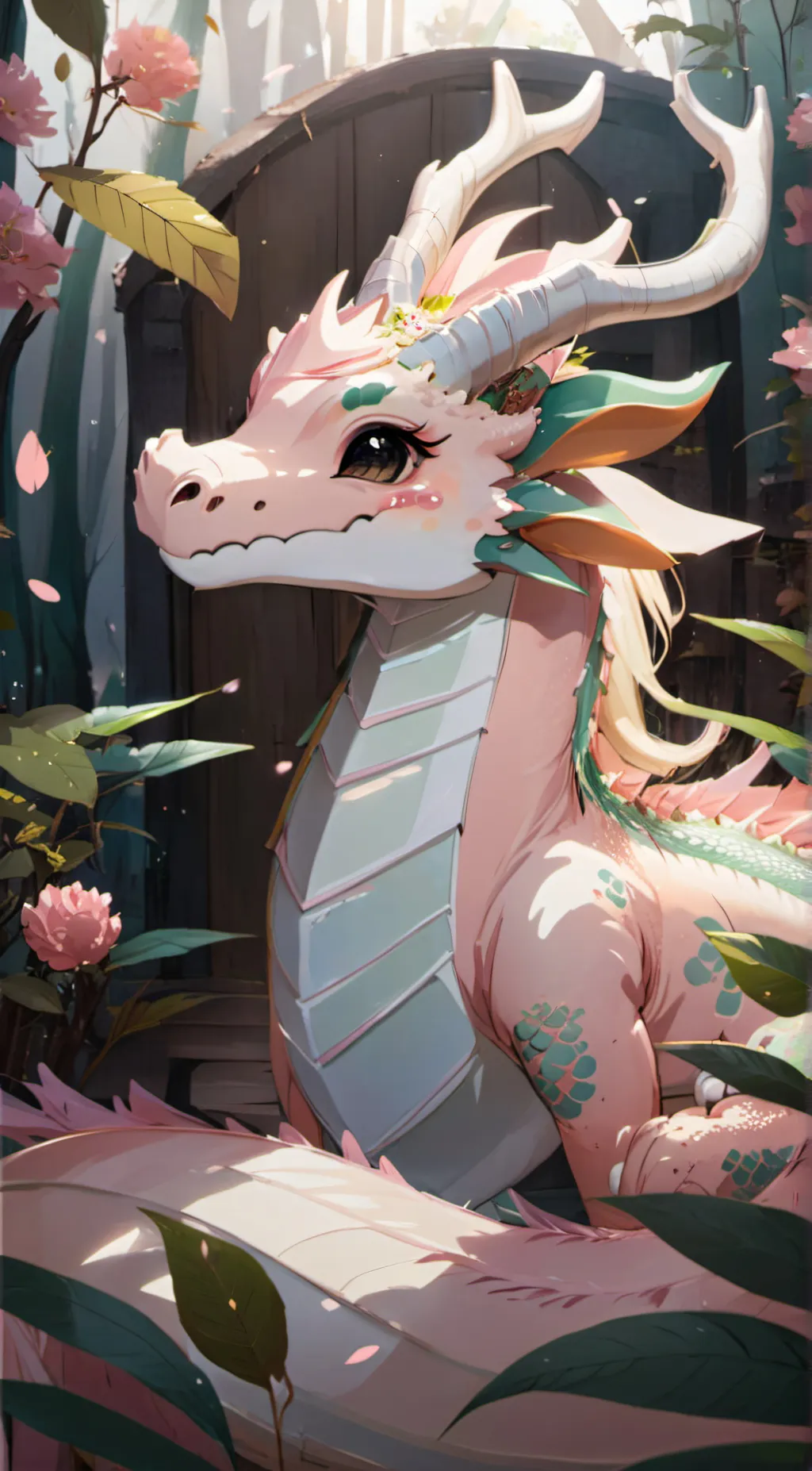 ai character: Pastel background