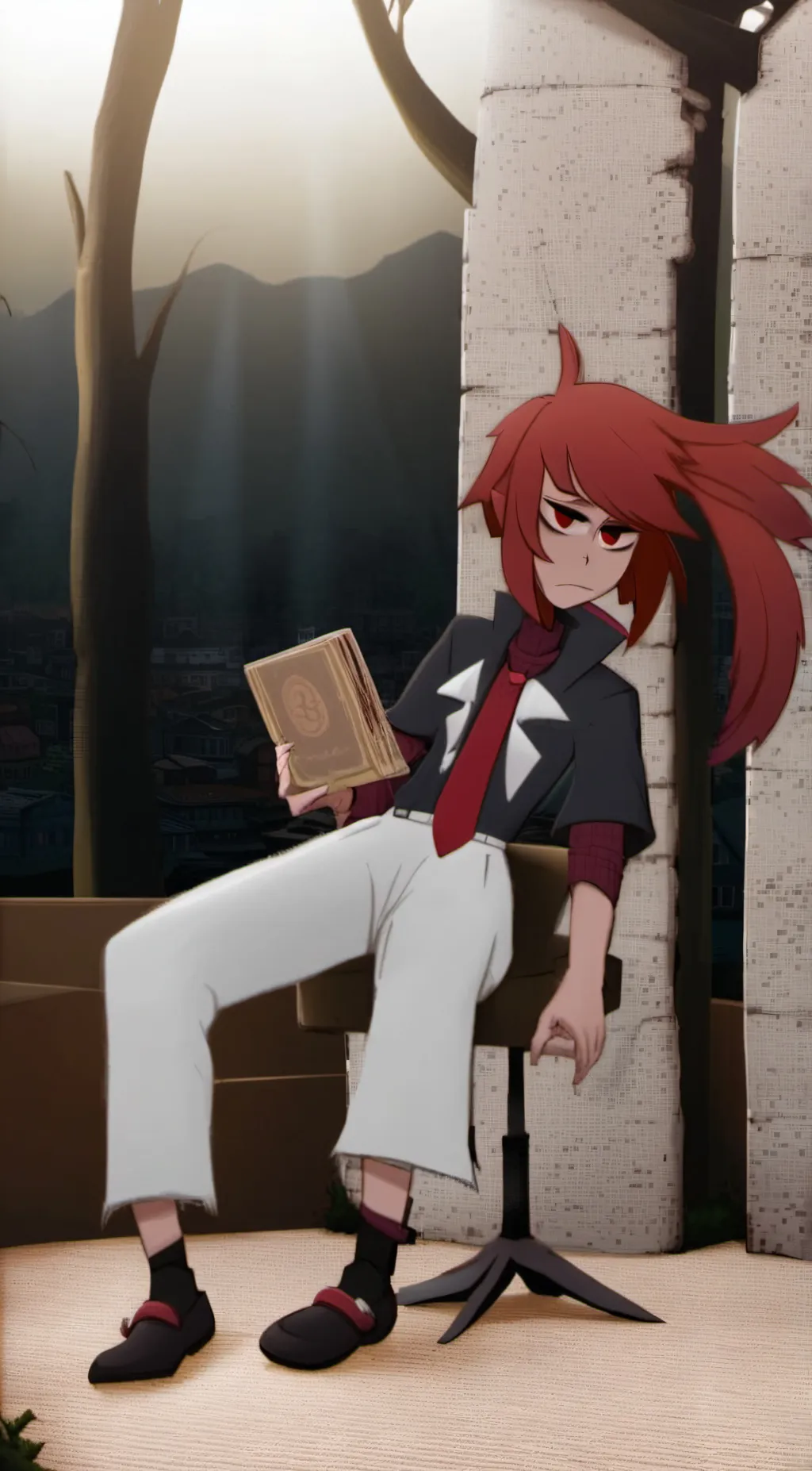 ai character: Radio background