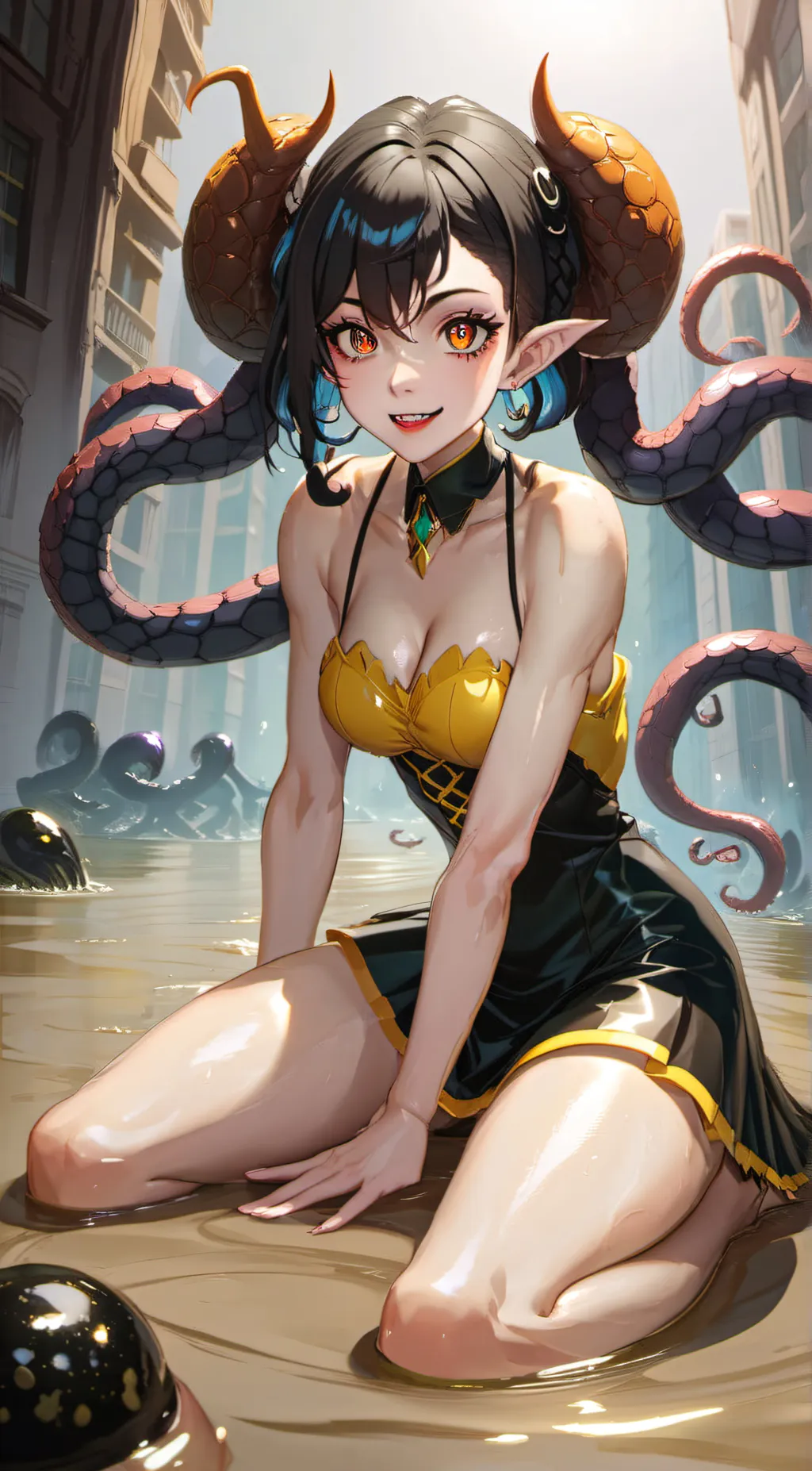 ai character: cruel tentacle  background